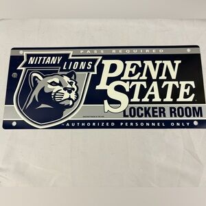 Penn State University PSU Nittany Lions Fan Metal Sign Man Cave 8.5x22